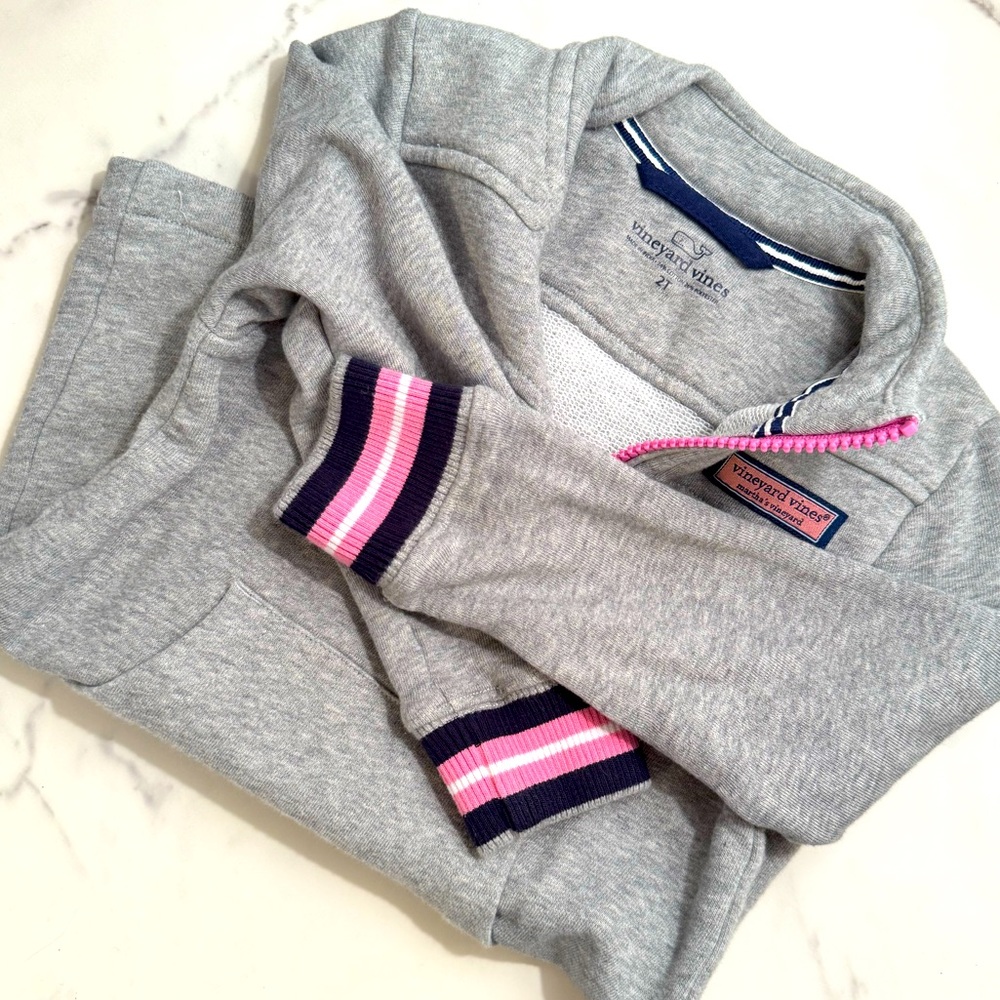 Vineyard Vines 3/4 zip sweatshirt dress